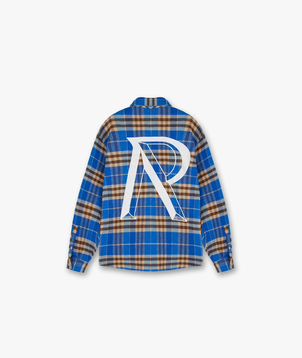 REPRESENT INTAL PRINT FLANNEL SHIRT COBLALT