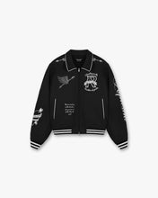 Load image into Gallery viewer, REPRESENT CHRUB WOOL VARSITY JACKET JET BLACK