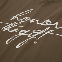 Load image into Gallery viewer, HTG SCRIPT SS TEE OLIVE