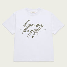 Load image into Gallery viewer, HTG SCRIPT SS TEE WHITE