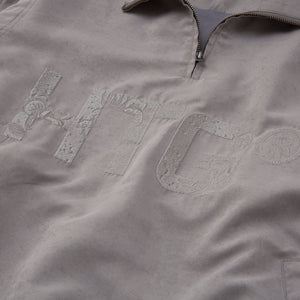 HTG BRANDED QTR ZIP GREY