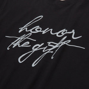 HTG SCRIPT SS TEE BLACK