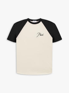RHUDE RAGLAN TEE GREEN WHITE