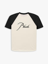 Load image into Gallery viewer, RHUDE RAGLAN TEE GREEN WHITE