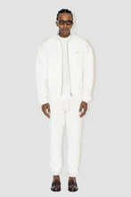 Load image into Gallery viewer, FLANEUR HOMME EMBROIDERED SIGNATURE SWEATPANTS IN ECRU