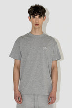 Load image into Gallery viewer, FLANEUR HOMME EMBROIDERED SIGNATURE TSHIRT IN HEATHER GREY