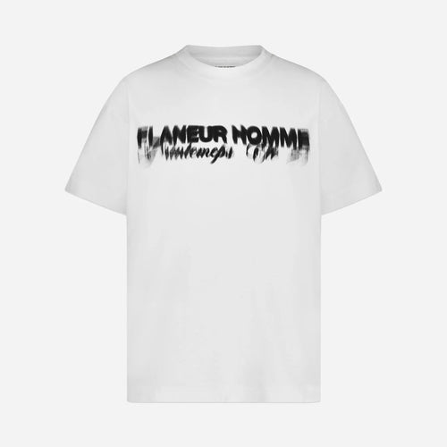 FLANEUR HOMME DISTORTED PRINTEMPS ETE T-SHIRT WHITE