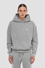 Load image into Gallery viewer, FLANEUR HOMME CHAINSTITCHED FLANEUR HOODIE GREY