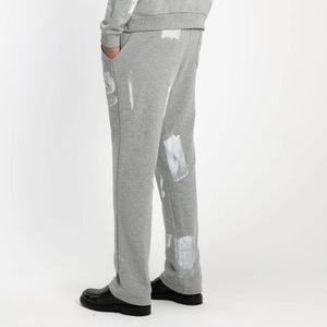 FLANEUR HOMME ATELIER SWEATPANTS WITH PAINSTAINS IN GREY