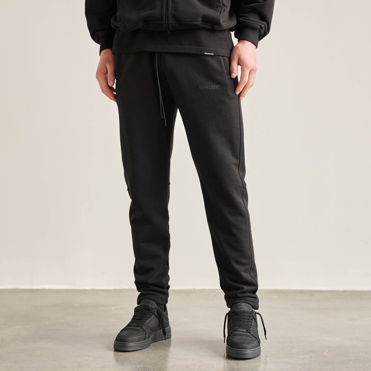 REPRESENT BLANK SWEATPANTS JET BLACK – AITCH