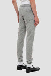 FLANEUR HOMME CHAINSTITCHED PANTS GREY