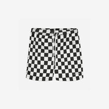 Load image into Gallery viewer, FLANEUR HOMME ESSENTIAL SWIM SHORTS IN BLACK WHITE CHECKERS