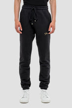 Load image into Gallery viewer, FLANEUR HOMME CHAINSTITCHED PANTS BLACK