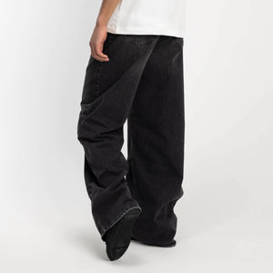 FLANEUR HOMME SUPER WIDE LEG IN ASH GREY DENIM