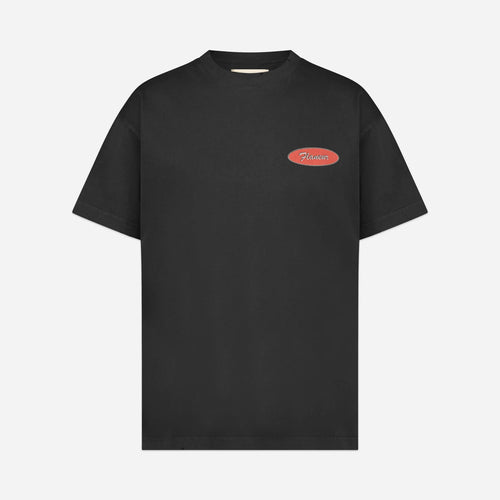 FLANEUR HOMME VINTAGE LOGO T-SHIRT IN BLACK