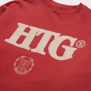 HTG STUDIO CREWNECK CRIMSON