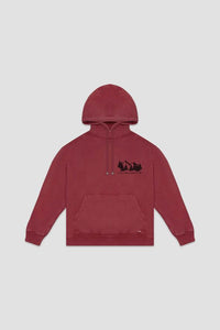 FLANEUR HOMME RECOVERY HOODIE BORDEAUX