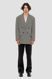 FLANEUR HOMME WOOL COAT HOUNDSTOOTH